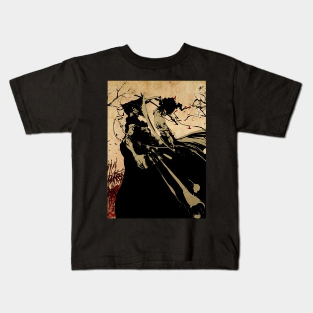 Justice afro samurai Kids T-Shirt by lazymost